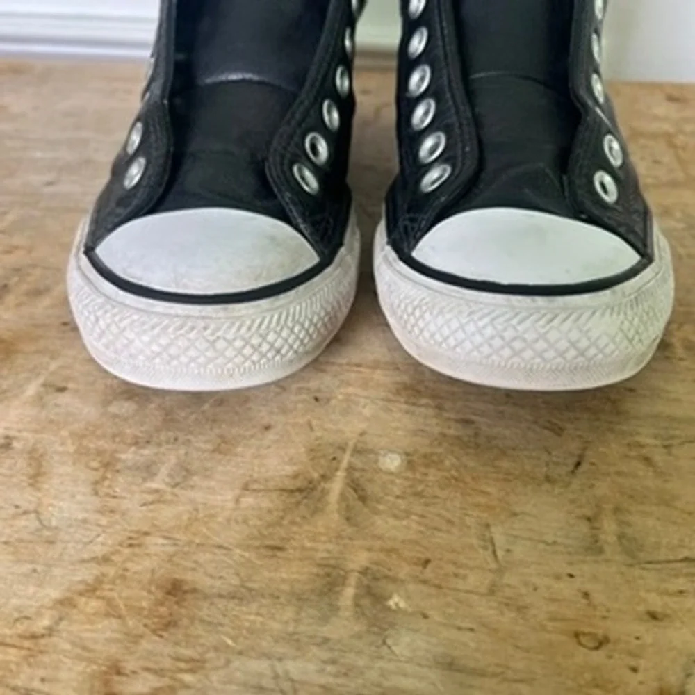 Converse Chuck Taylor All Star Madison 7.5M 9.5W Mid Leather Black Streetwear - Picture 9 of 10